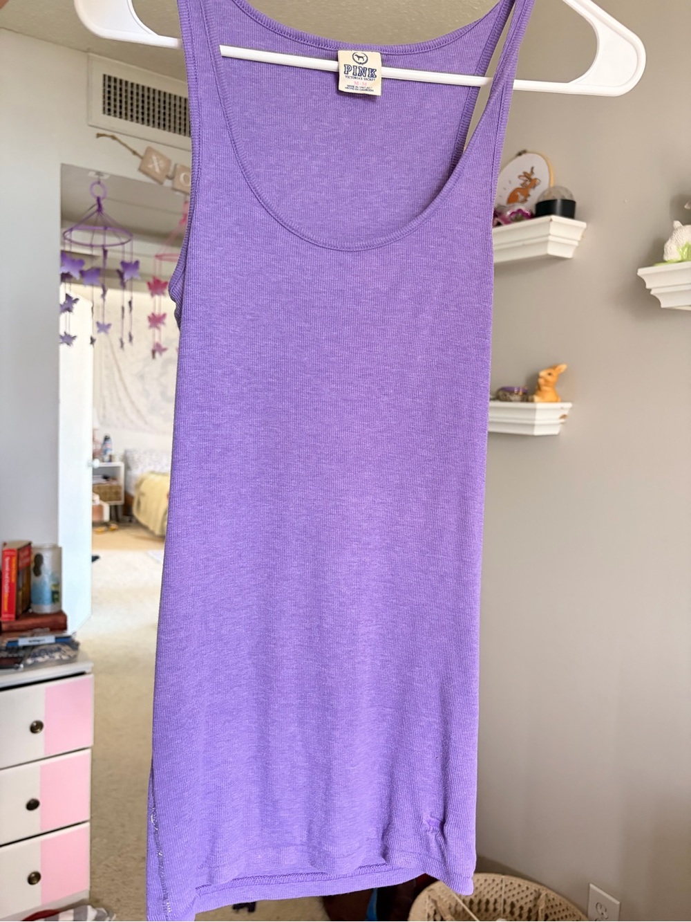 PINK Victoria's Secret Lavender Scoop Tank